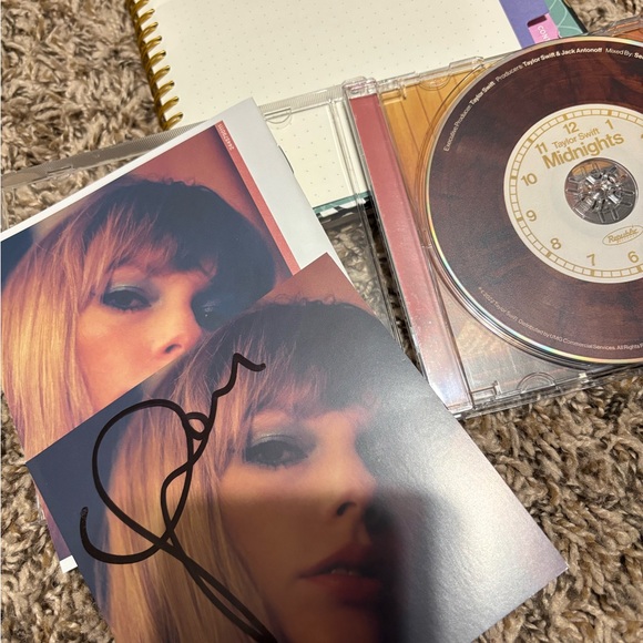 Taylor Swift Other - Taylor Swift Midnights CD with Autographed Photo